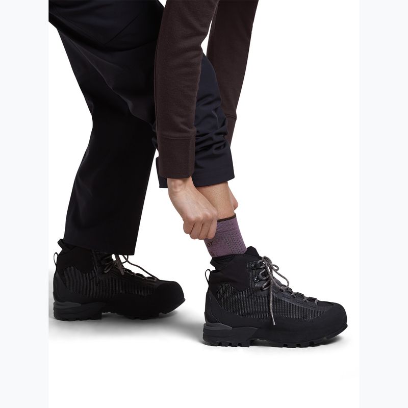 Дамски чорапи Icebreaker Merino Hike+ Ultralight Quarter grey plum/bittersweet 5