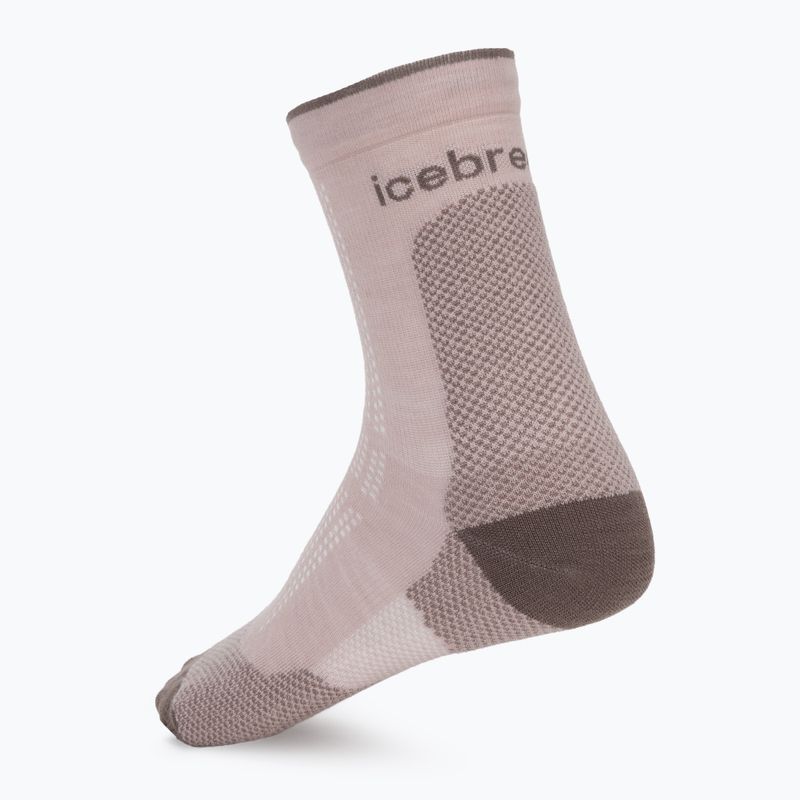 Дамски чорапи Icebreaker Merino Hike+ Ultralight Quarter pink quartz/porcini 2