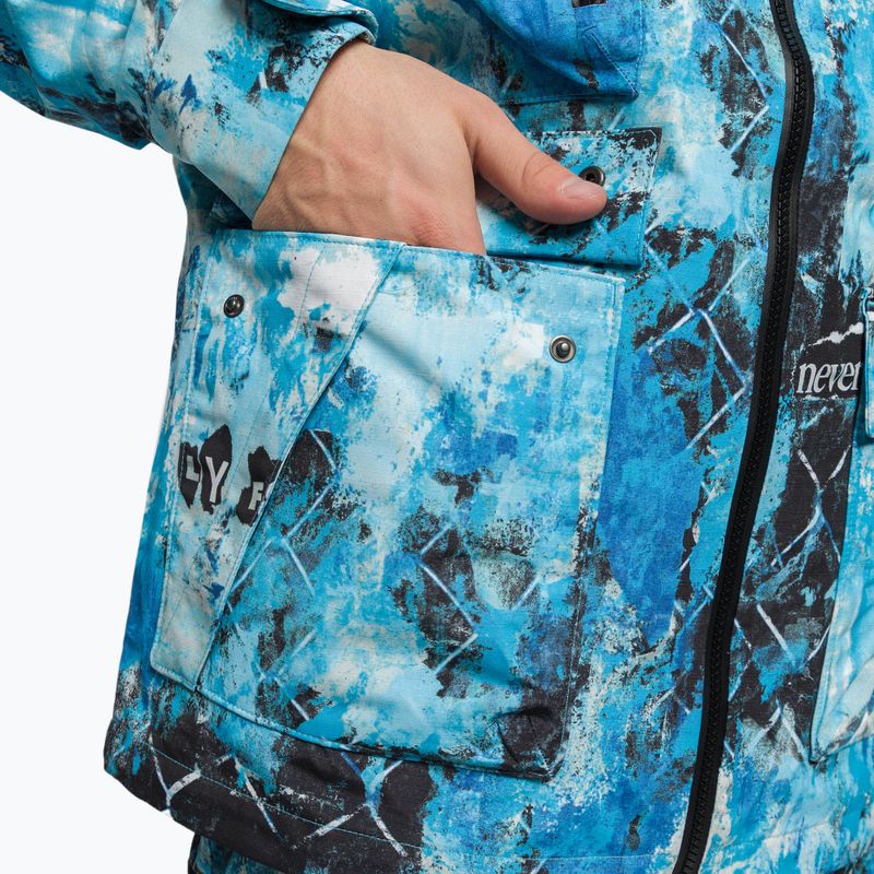 Мъжко яке за сноуборд The North Face Printed Dragline norse blue 10