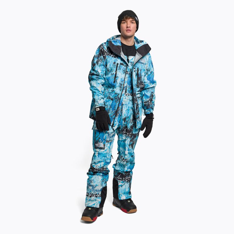 Мъжко яке за сноуборд The North Face Printed Dragline norse blue 2