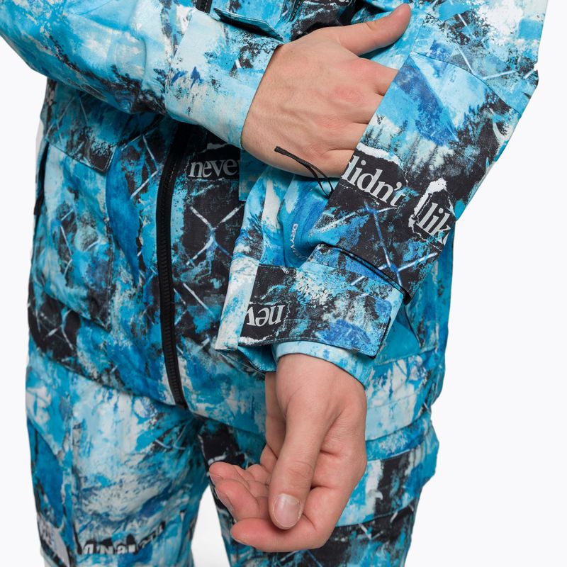 Мъжко яке за сноуборд The North Face Printed Dragline norse blue 8