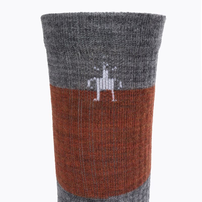 Smartwool Everyday Blocked Stripe Crew сиви чорапи за трекинг SW001940052 3