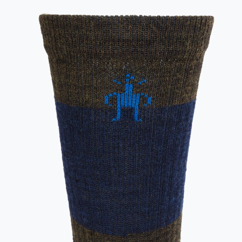 Smartwool Everyday Blocked Stripe Crew зелено-сини чорапи за трекинг SW001940D11 3