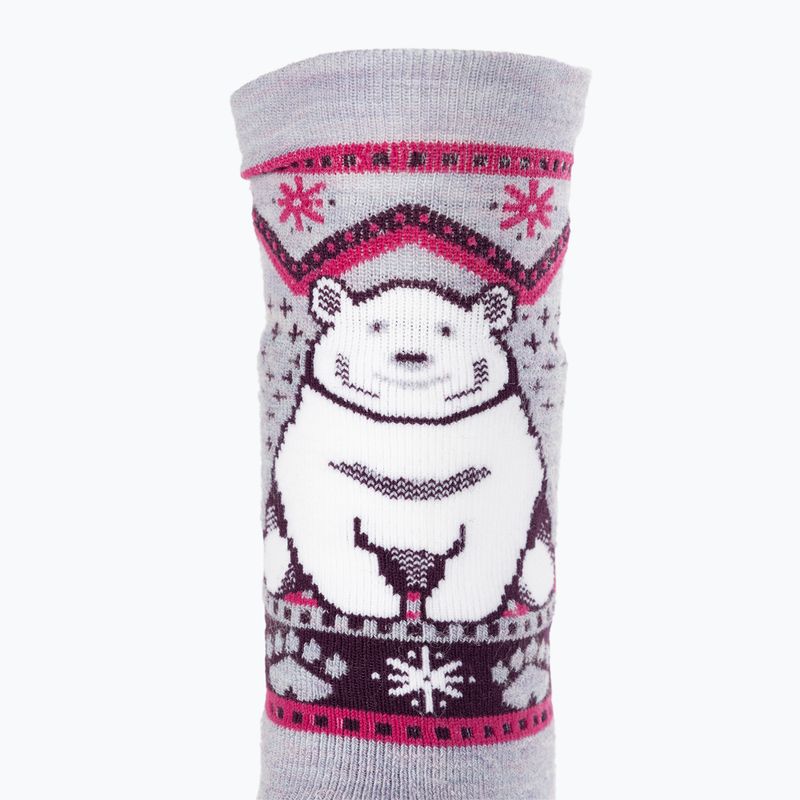 Детски чорапи Smartwool Wintersport Full Cushion Polar Bear Pattern OTC purple eclipse 3