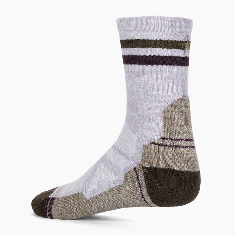 Дамски чорапи за трекинг Smartwool Hike Light Cushion Tube Stripe Crew purple eclipse 2