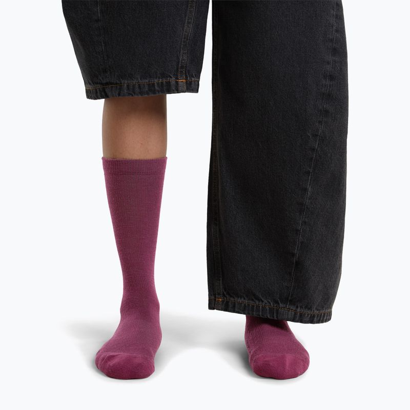 Дамски чорапи Icebreaker Merino Lifestyle Light Crew dark berry 3