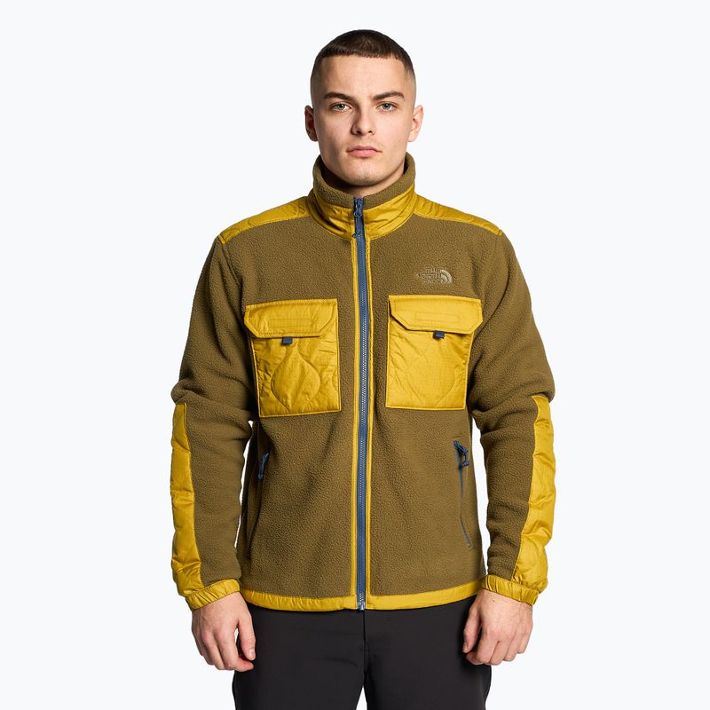 Мъжки суитшърт за трекинг The North Face Royal Arch FZ кафяво и жълто NF0A7UJBC0N1