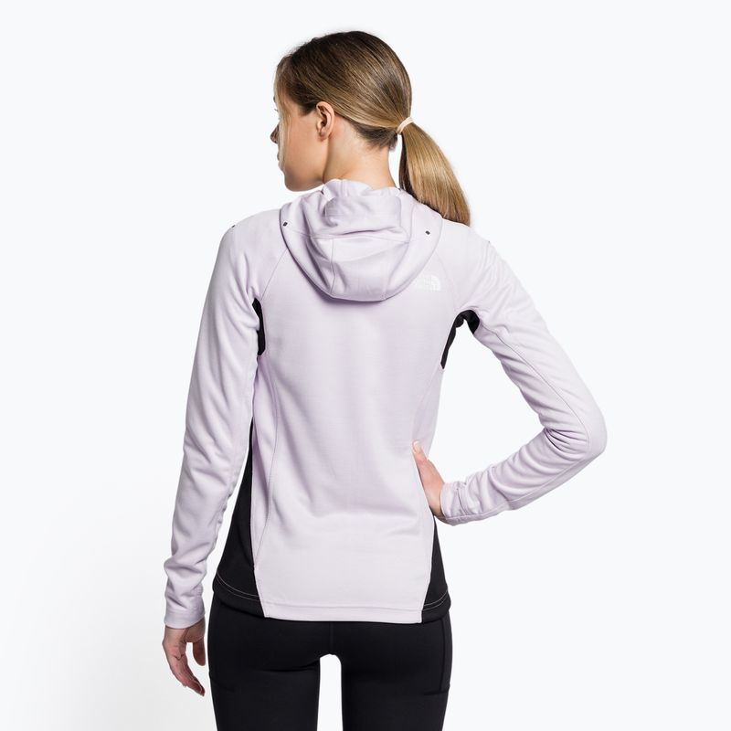 Суитшърт за трекинг за жени The North Face AO Midlayer FZ Hoodie lavender fog/white heather/black 4