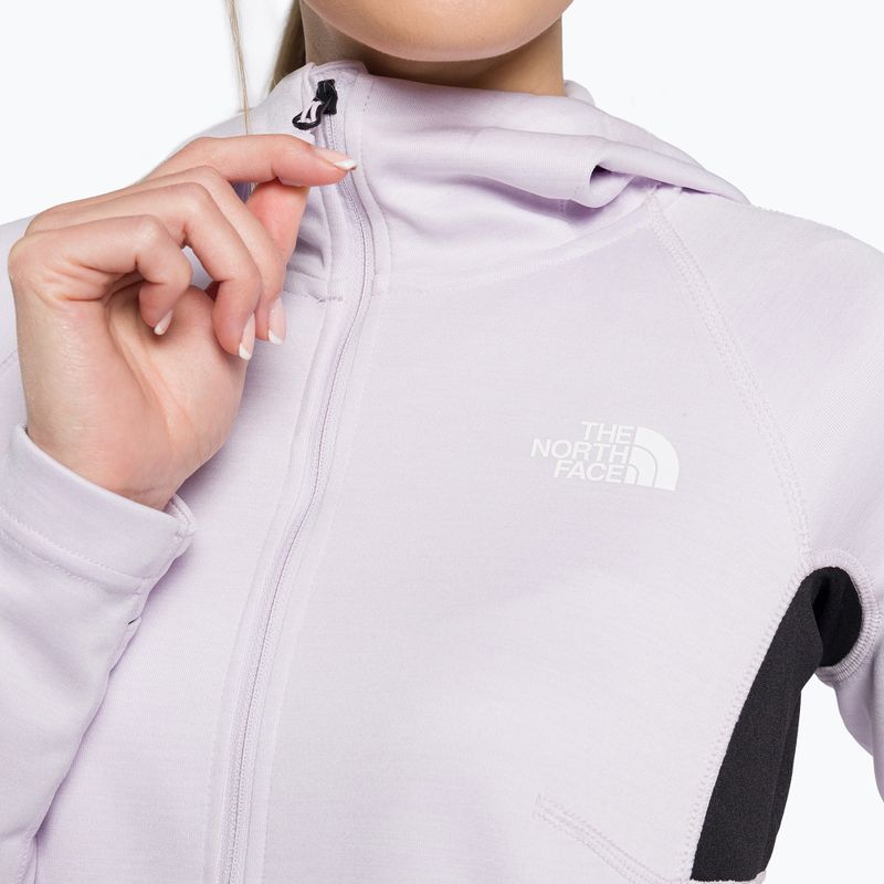 Суитшърт за трекинг за жени The North Face AO Midlayer FZ Hoodie lavender fog/white heather/black 6