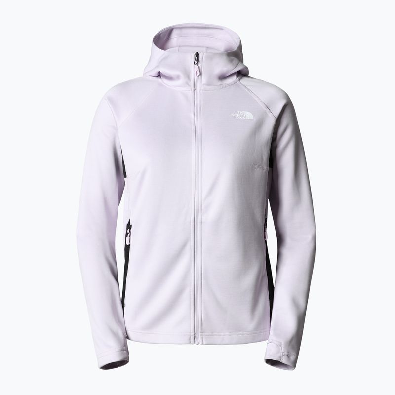 Суитшърт за трекинг за жени The North Face AO Midlayer FZ Hoodie lavender fog/white heather/black 8