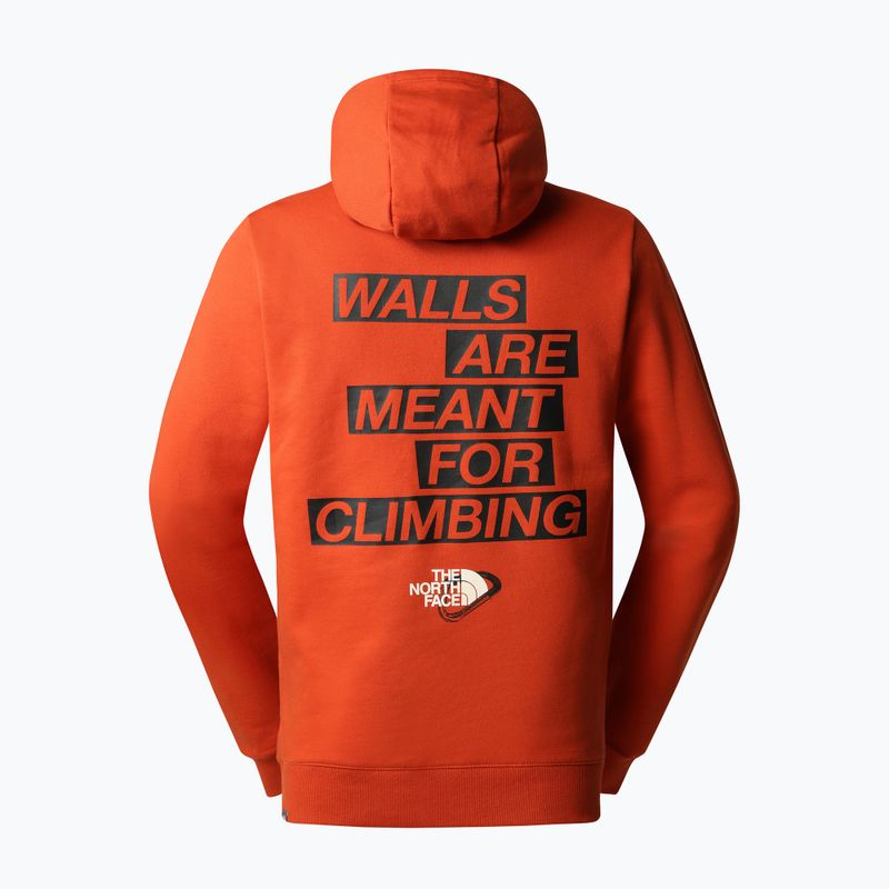 Мъжки суитшърт за трекинг The North Face Outdoor Graphic Hoodie Light orange NF0A827ILV41 2