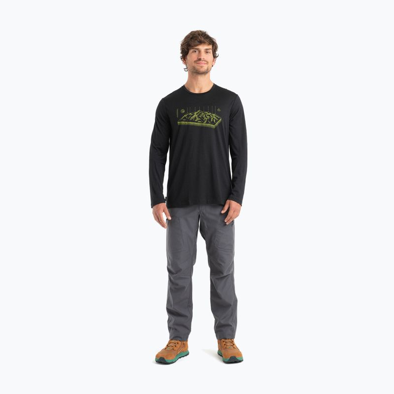 Мъжка термоактивна блуза icebreaker Merino 150 Tech Lite II Tee Alps 3D black 4