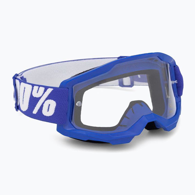 Детски очила за колоездене 100% Strata 2 Junior blue/clear