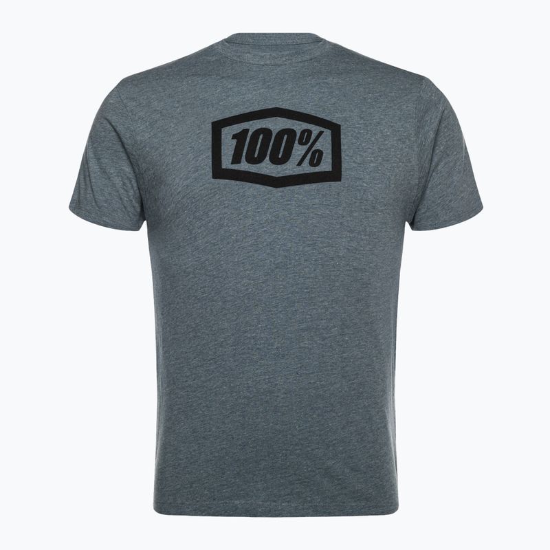 Мъжко колоездачно трико 100% Icon Tee сиво 20000-00028
