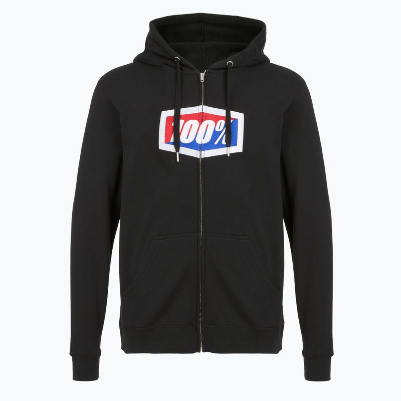 Мъжки суитшърт 100% Official Zip Hoodie Fleece black 3