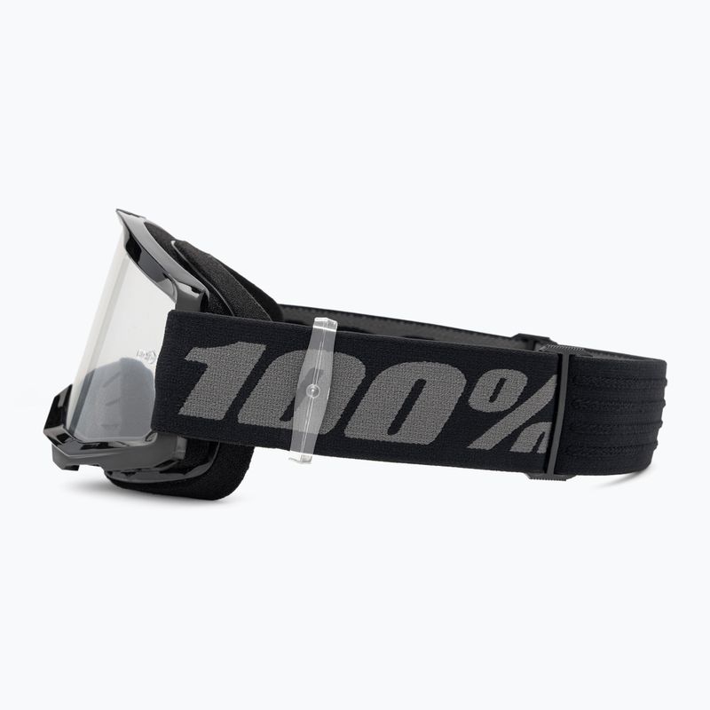 Детски очила за колоездене 100% Strata 2 Junior black/clear 4