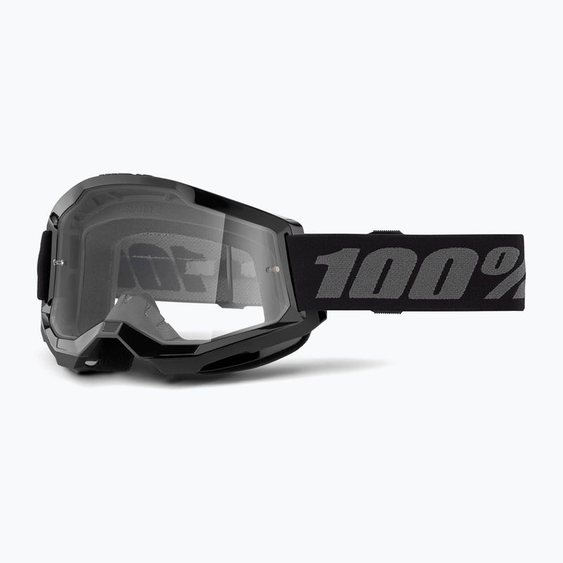 Детски очила за колоездене 100% Strata 2 Junior black/clear 5