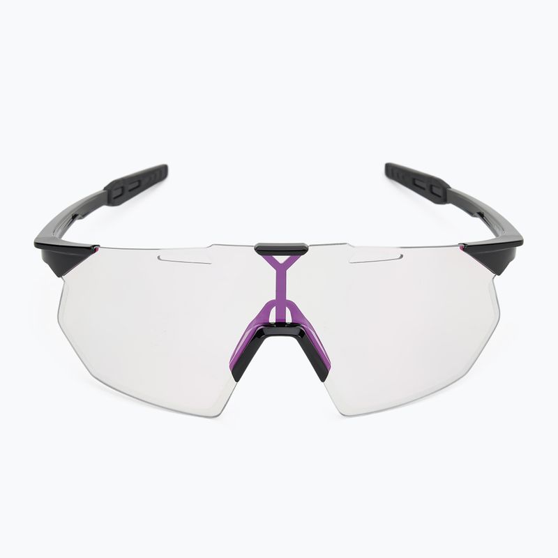 100% слънчеви очила Hypercraft SQ gloss black/photochromic purple mirror 3