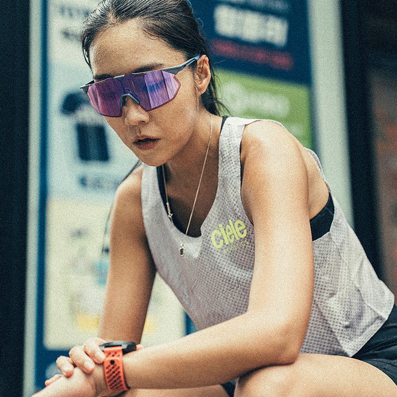 Слънчеви очила 100% Hypercraft SQ satin storm metallic/purple mirror 6