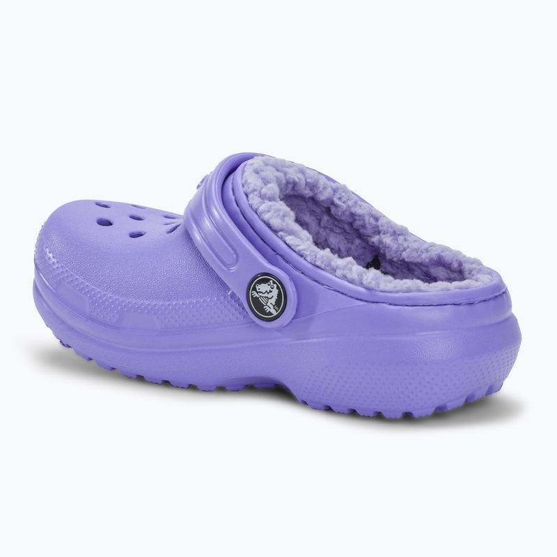 Детски джапанки Crocs Classic Lined digital violet 4