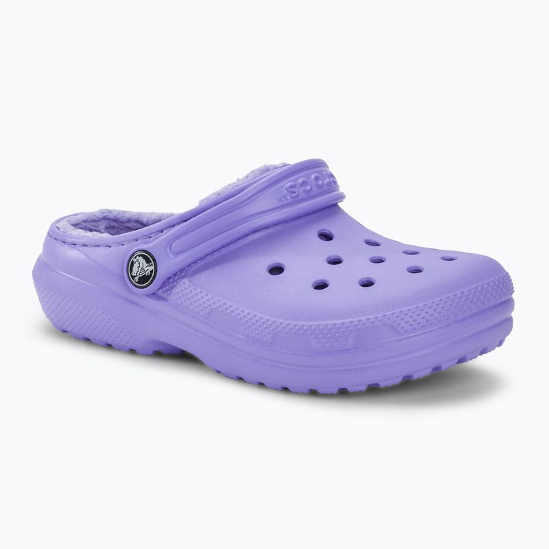 Детски чехли Crocs Classic Lined digital violet