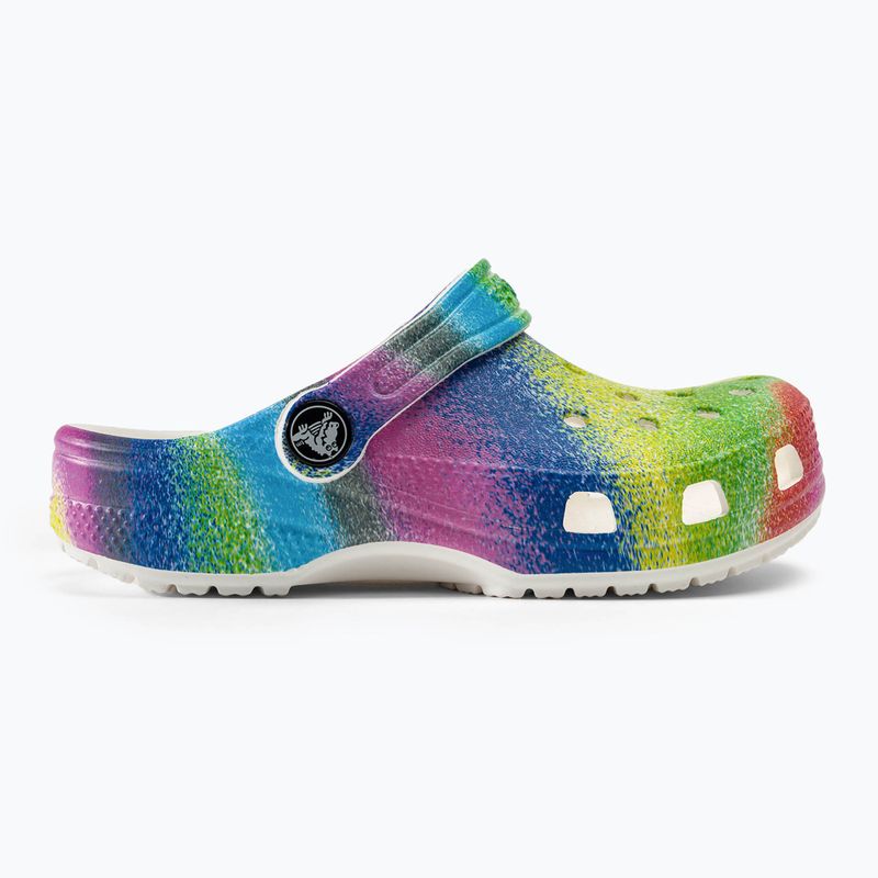 Детски чехли Crocs Classic Spray Dye white/multi 3
