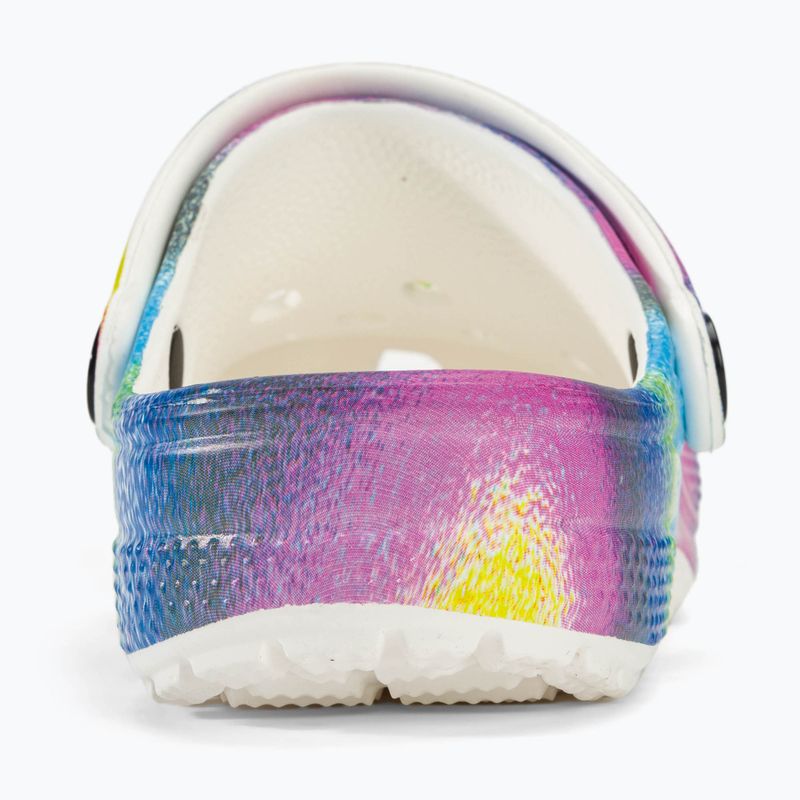 Детски чехли Crocs Classic Spray Dye white/multi 7
