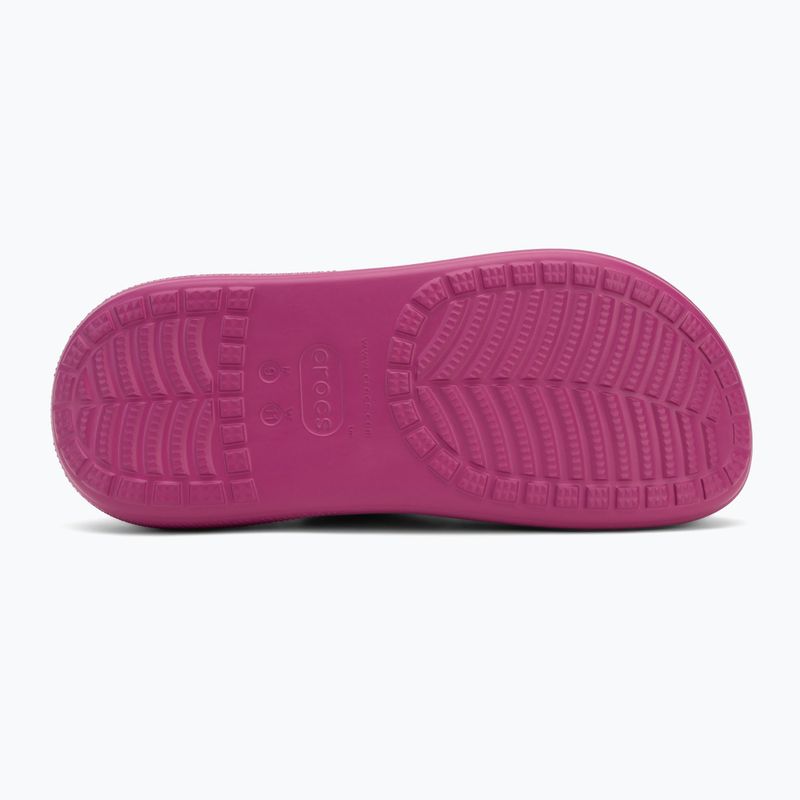 Crocs Classic Crush Clog fuchsia забавни джапанки 5