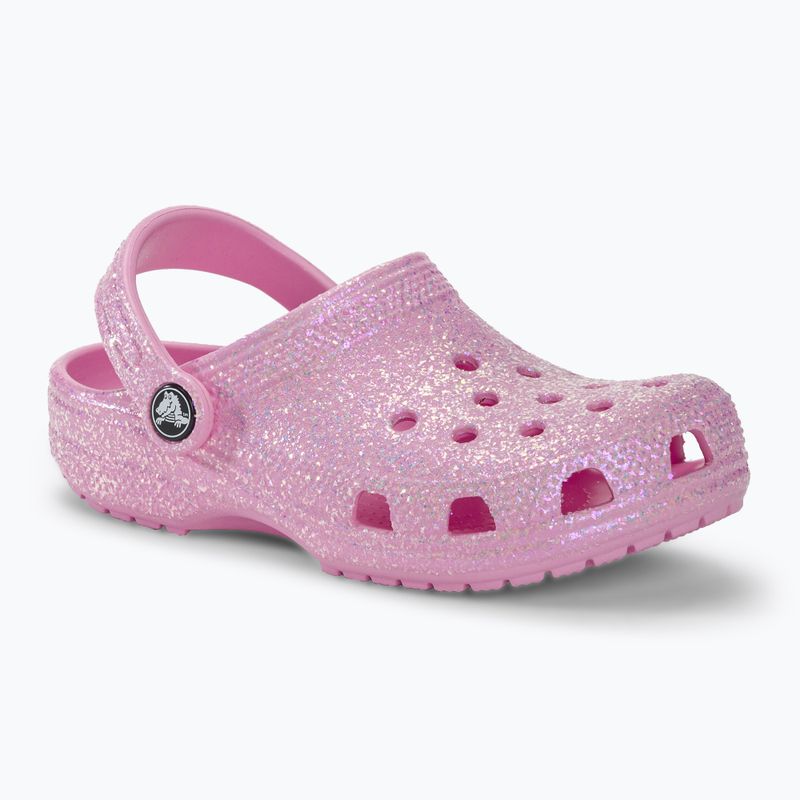 Детски чехли Crocs Classic Glitter Clog flamingo 2