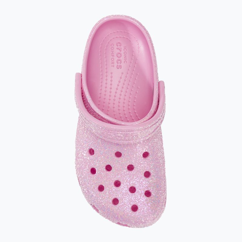 Детски джапанки Crocs Classic Glitter Clog flamingo 6