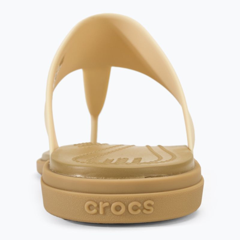 Дамски джапанки Crocs Tulum Flip vanilla 6