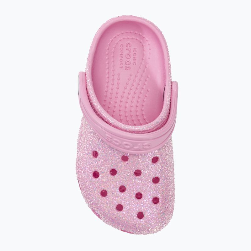 Детски чехли Crocs Classic Glitter Clog T flamingo 6