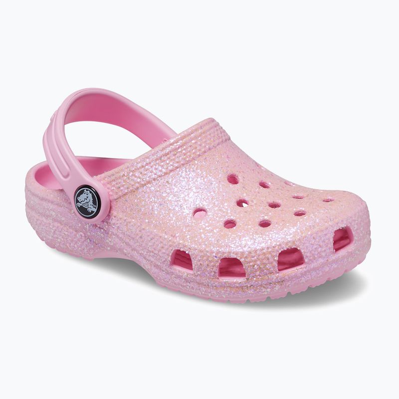 Детски чехли Crocs Classic Glitter Clog T flamingo 9