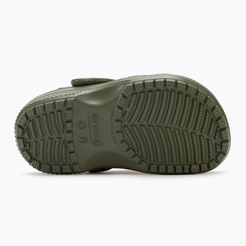 Детски джапанки Crocs Classic Clog Toddler army green 5