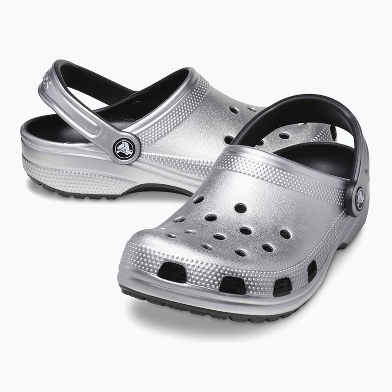 Чехли Crocs Classic silver/metallic 11