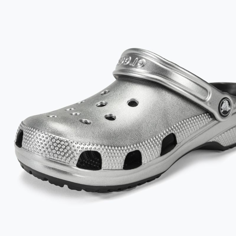 Чехли Crocs Classic silver/metallic 8