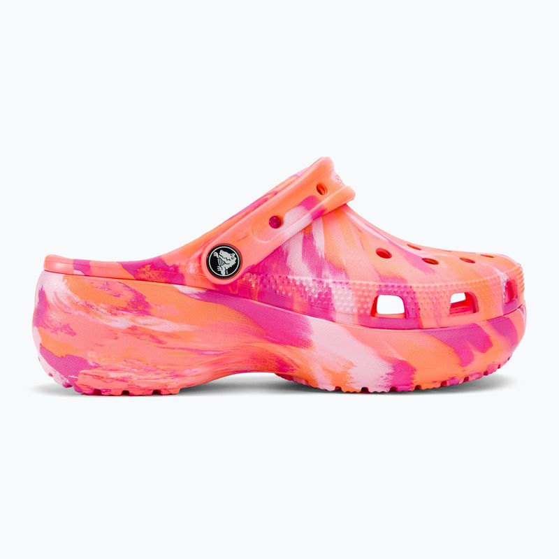 Дамски чехли Crocs Classic Platform Marbled guava/multi 3