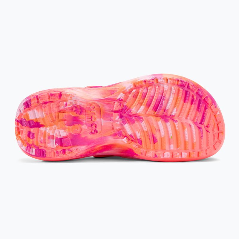 Дамски чехли Crocs Classic Platform Marbled guava/multi 5