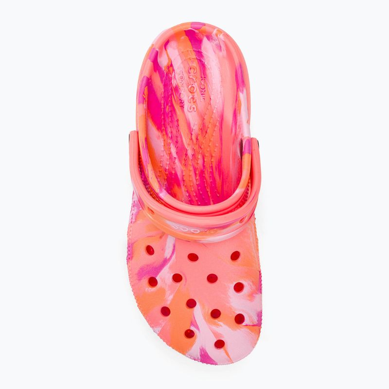 Дамски чехли Crocs Classic Platform Marbled guava/multi 6