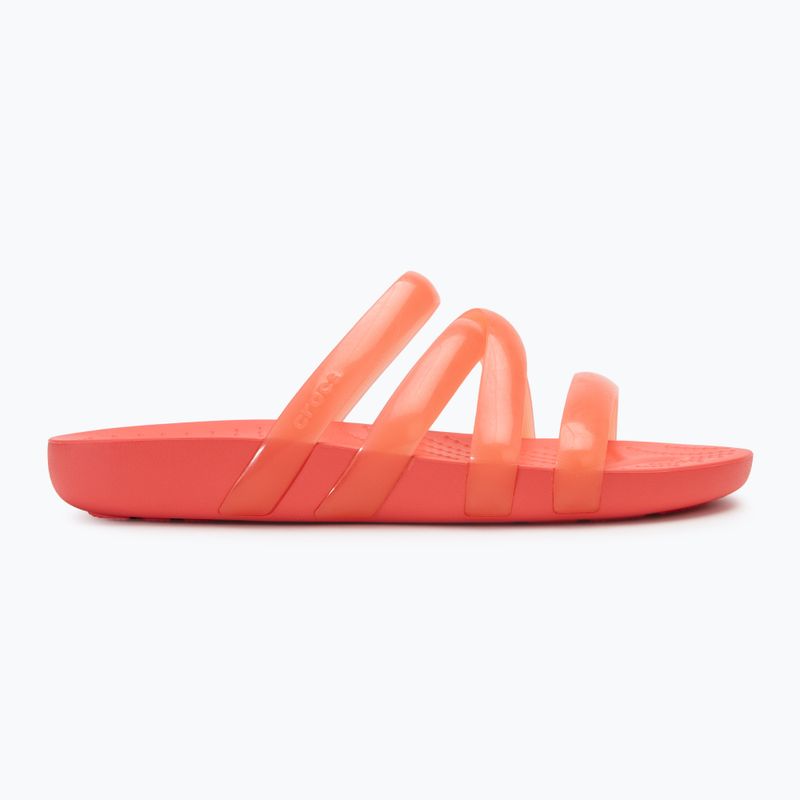 Дамски джапанки Crocs Splash Glossy Strappy neon watermelon 2