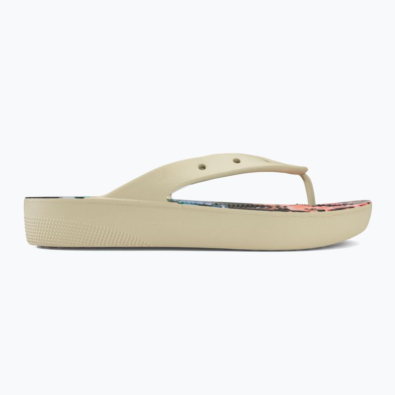 Дамски джапанки Crocs Classic Platform Retro Resort bone/multi 2