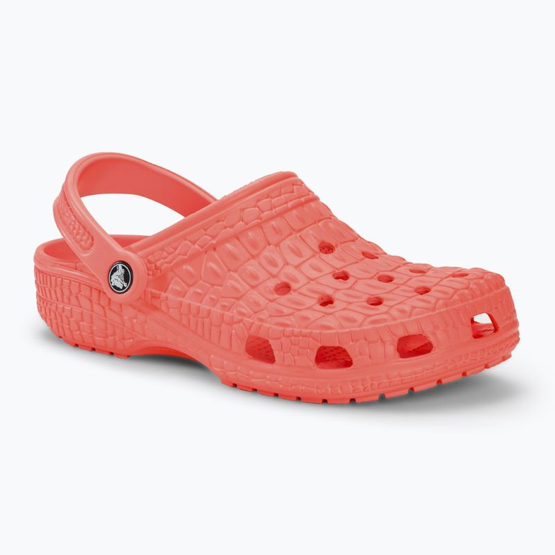 Чехли Crocs Classic Crocskin guava 2
