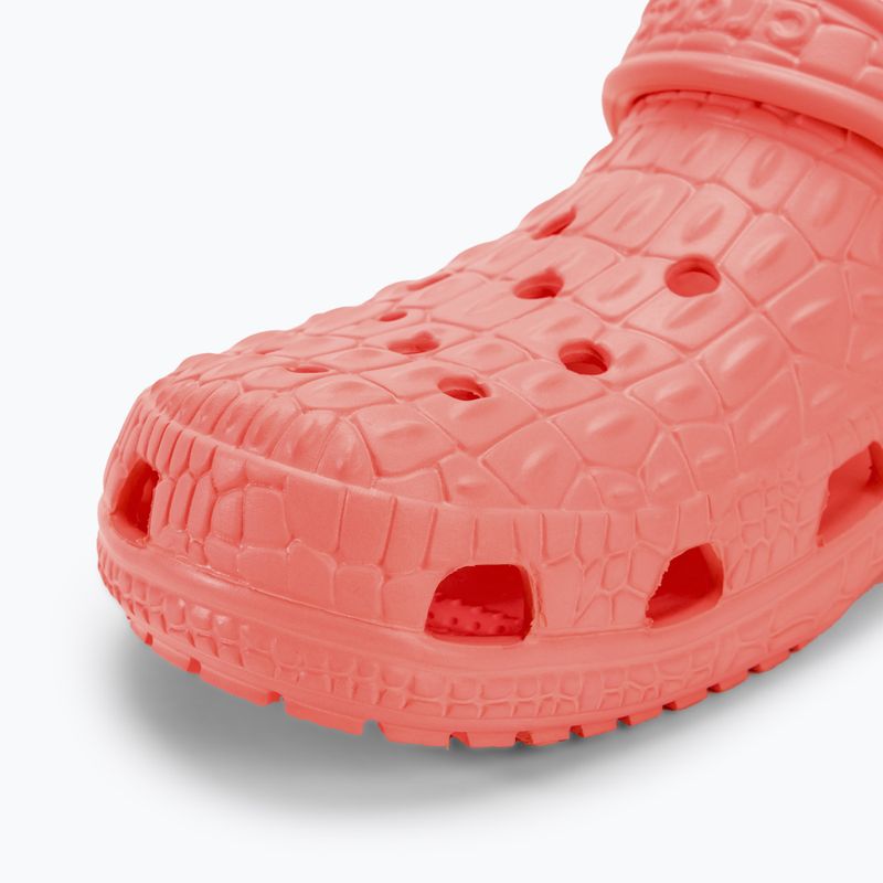 Чехли Crocs Classic Crocskin guava 8