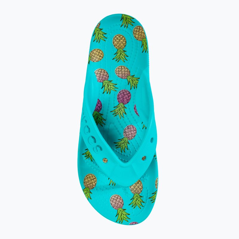 Дамски джапанки Crocs Baya II Graphic Flip digital aqua/multi 5