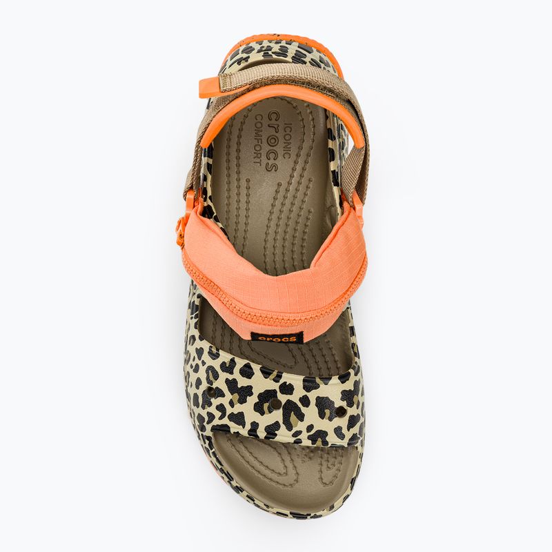 Сандали Crocs Hiker Xscape Animal khaki/леопард 5