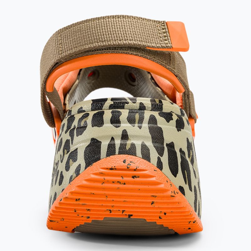 Сандали Crocs Hiker Xscape Animal khaki/леопард 6