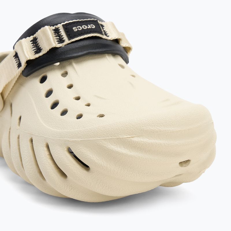 Джапанки Crocs Echo Clog bone/black 8