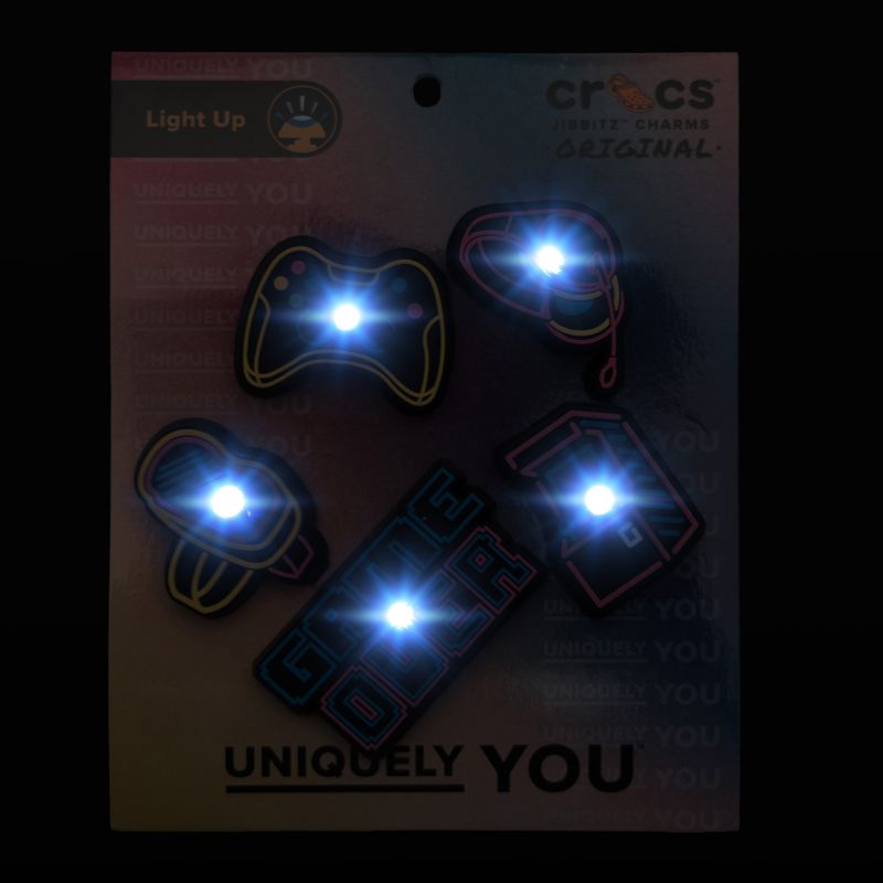 Значки Crocs Lights Up Neon Gamer lights up neon gamer 5 pack 2