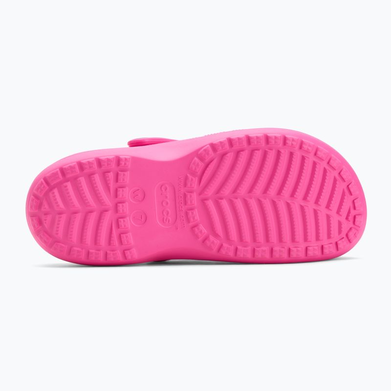 Crocs Baya Platform Clog джапанки електриково розово 5