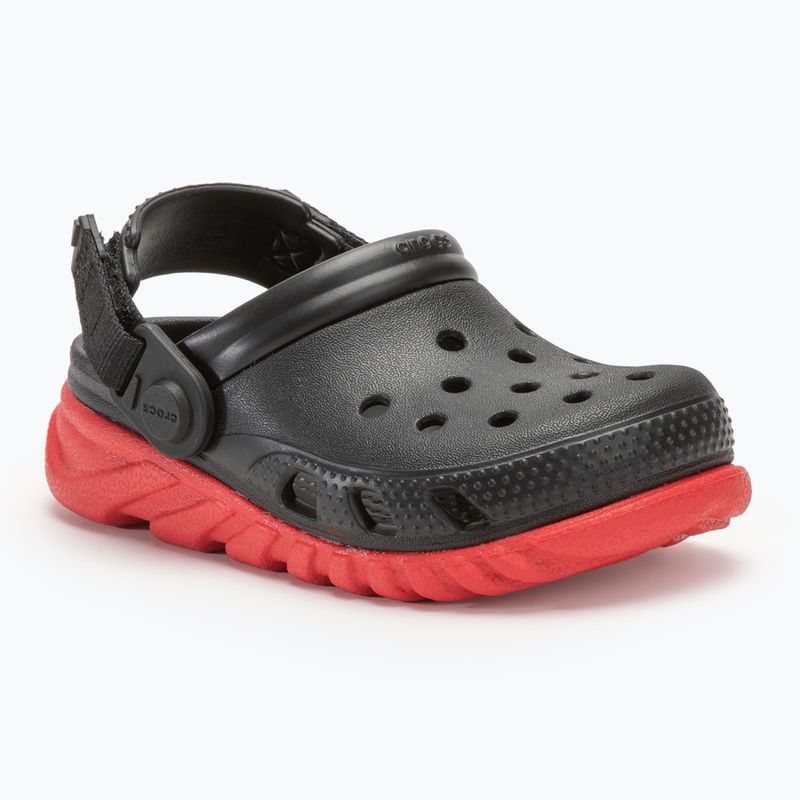 Детски джапанки Crocs Duet Max II Clog Toddler black/varsity red 2